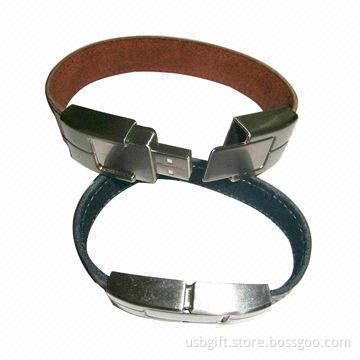 USB flash memory, 8GB metal USB, bracelet USB flash memory, for promotional gift